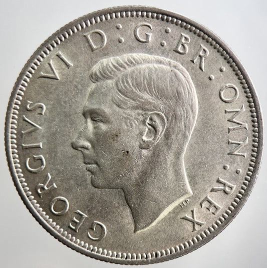 1945 George VI Half - Crown Silver Coin | Very Fine Grade | a2882