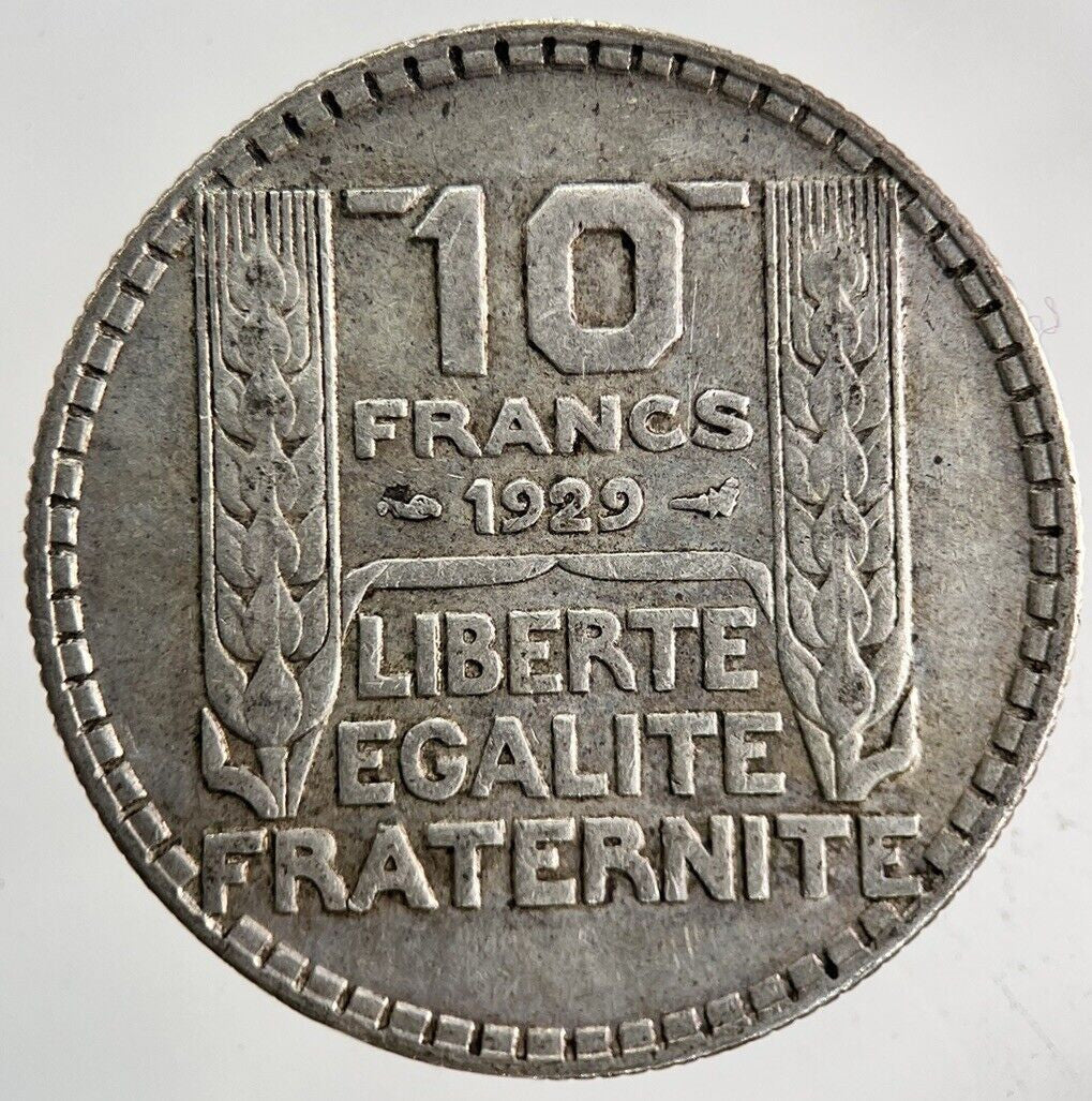 1929 France 10 Francs Silver Coin | Very High Grade