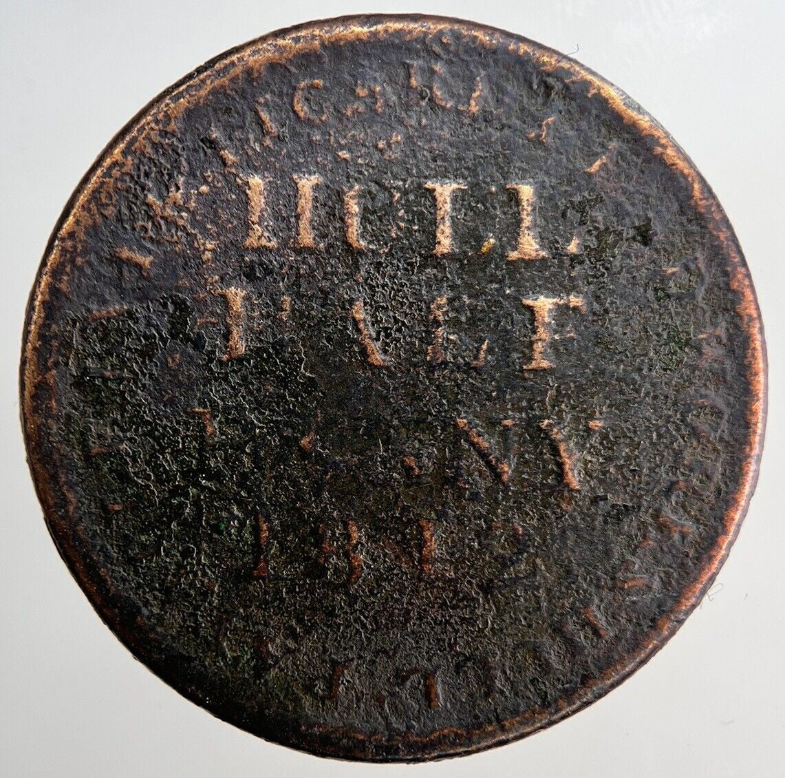 1812 Hull Half - Penny Token Coin | Collectable Grade | a6307