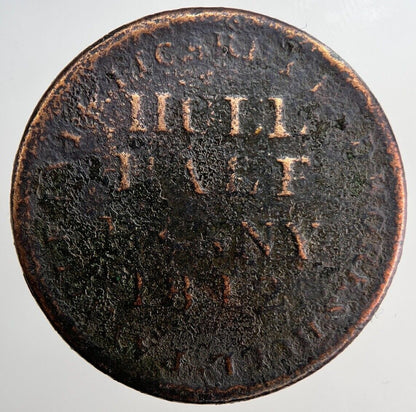 1812 Hull Half - Penny Token Coin | Collectable Grade | a6307