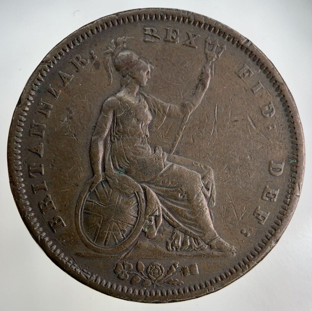 1826 George IV One Penny Coin | Fine Collectable Grade