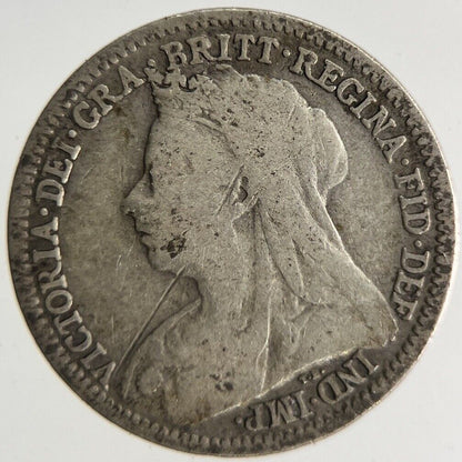 1900 Victoria Threepence Silver Coin | Fine Collectable Grade