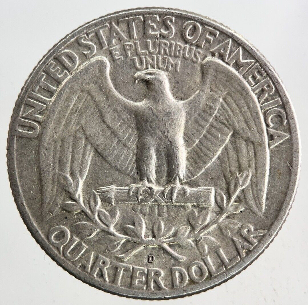 1964 - D US USA Quarter Dollar Silver Coin | Fine Collectable Grade