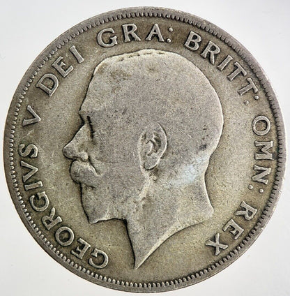1921 George V Half - Crown Silver Coin | Fine Collectable Grade