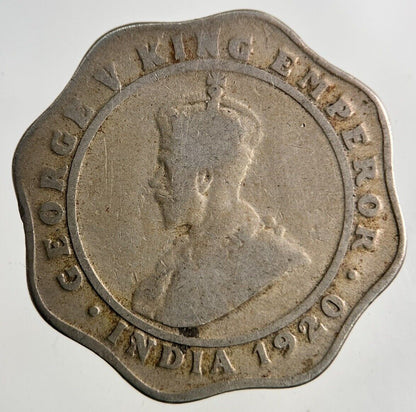 1920 India 4 Annas Coin | Fine Collectable Grade
