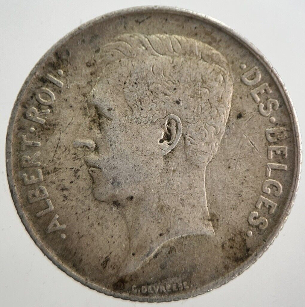 1912 Belgium 1 One Franc Silver Coin | Collectable Grade | a7619
