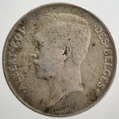 1912 Belgium 1 One Franc Silver Coin | Collectable Grade | a7619