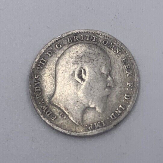 1902 Edward VII Threepence | British Silver Coin | Collectable Grade | a074
