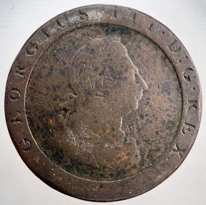 1797 George III 3rd Cartwheel Penny Coin | Collectable