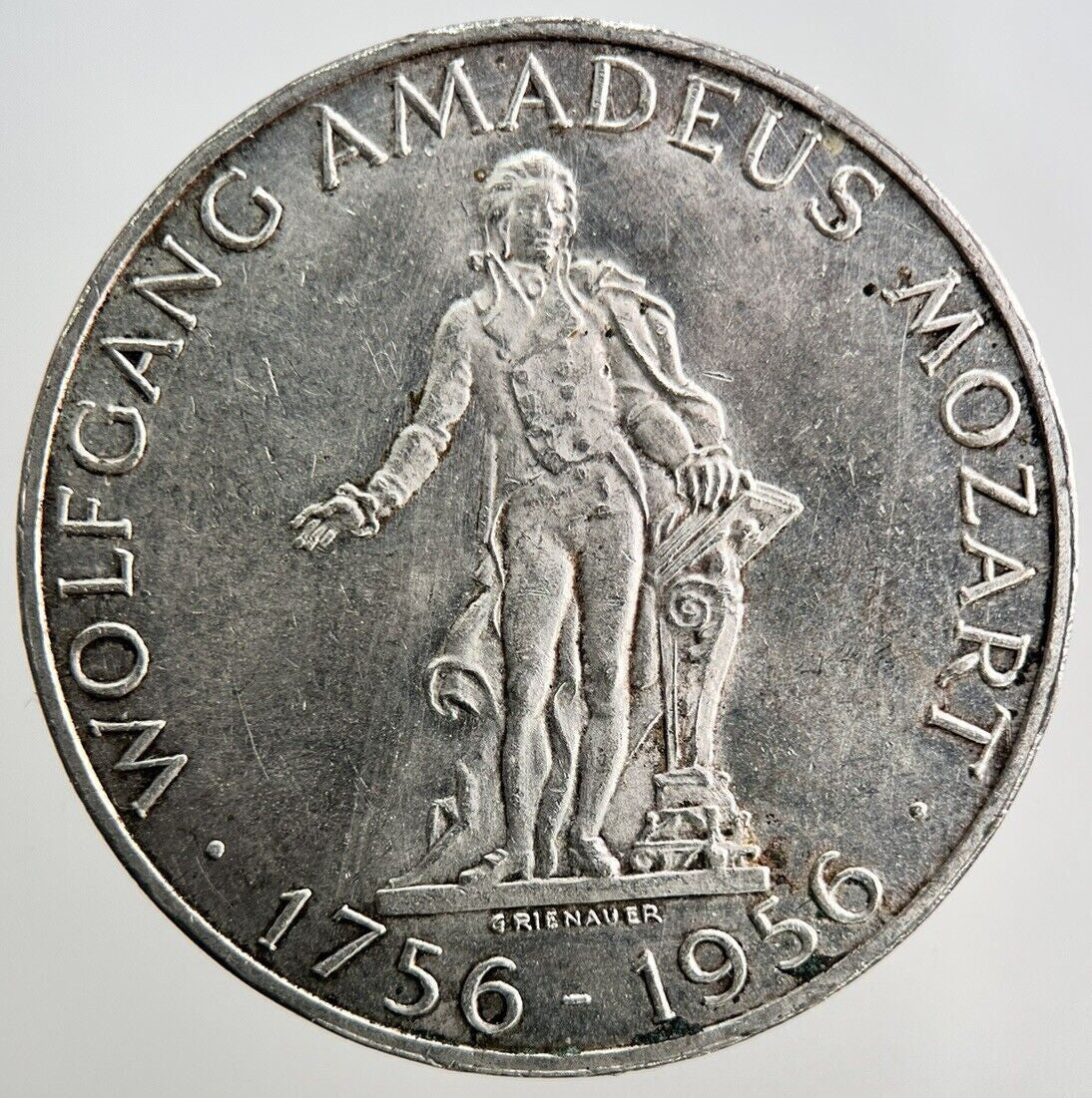 1756-1956 Austria 25 Schilling Silver Coin | Fine Collectable Grade | a3632