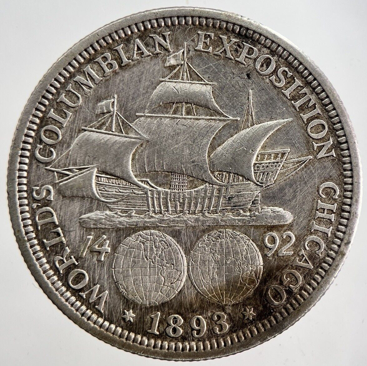 1893 US Columbian Expodition Half Dollar Silver Coin | Very High Grade | a6199