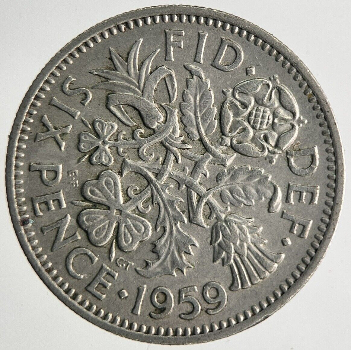 1959 Elizabeth II 2nd Sixpence Coin | Fine Collectable Grade
