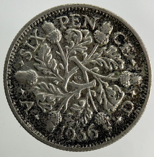 1936 George V Sixpence Silver Coin | Fine Collectable Grade