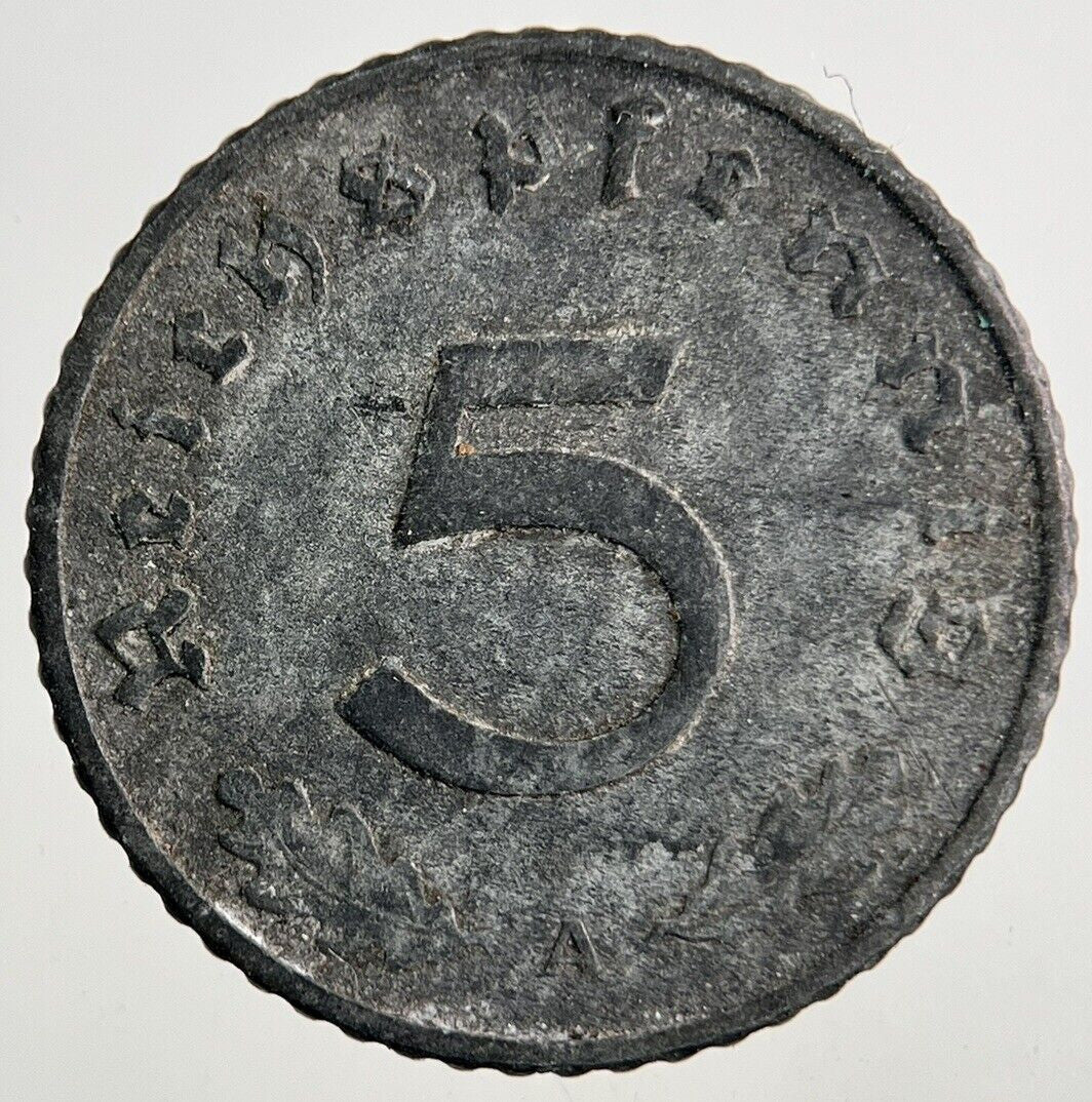 1940 Germany Nazi 5 Pfennig Coin | Fine Collectable Grade