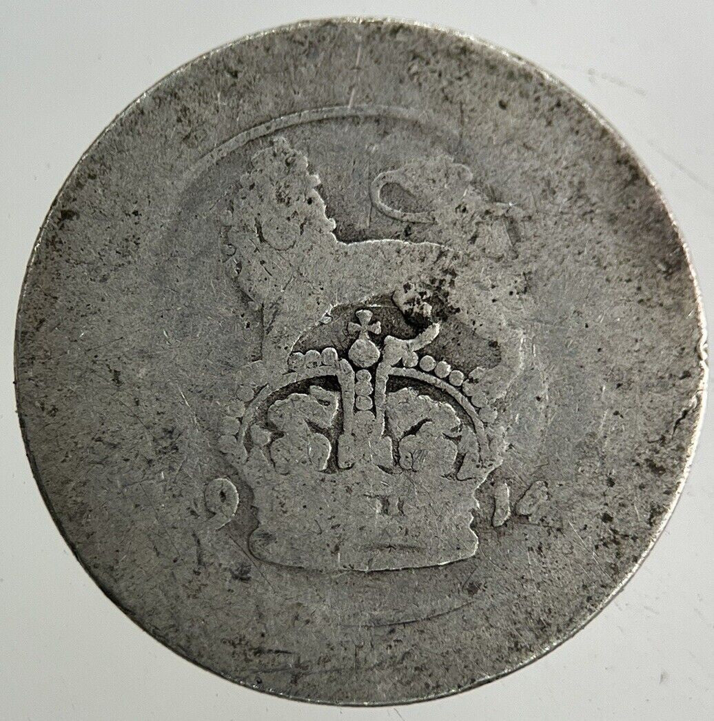 1914 George V Sixpence Silver Coin | Fair Grade
