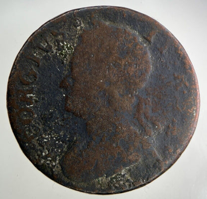 1750 George II 2nd Half-Penny Coin | Collectable Grade