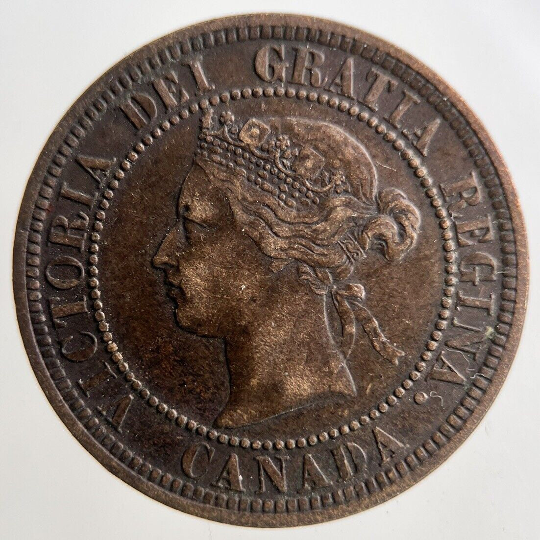 1876 - H Canada 1 One Cent Coin | Very High Grade