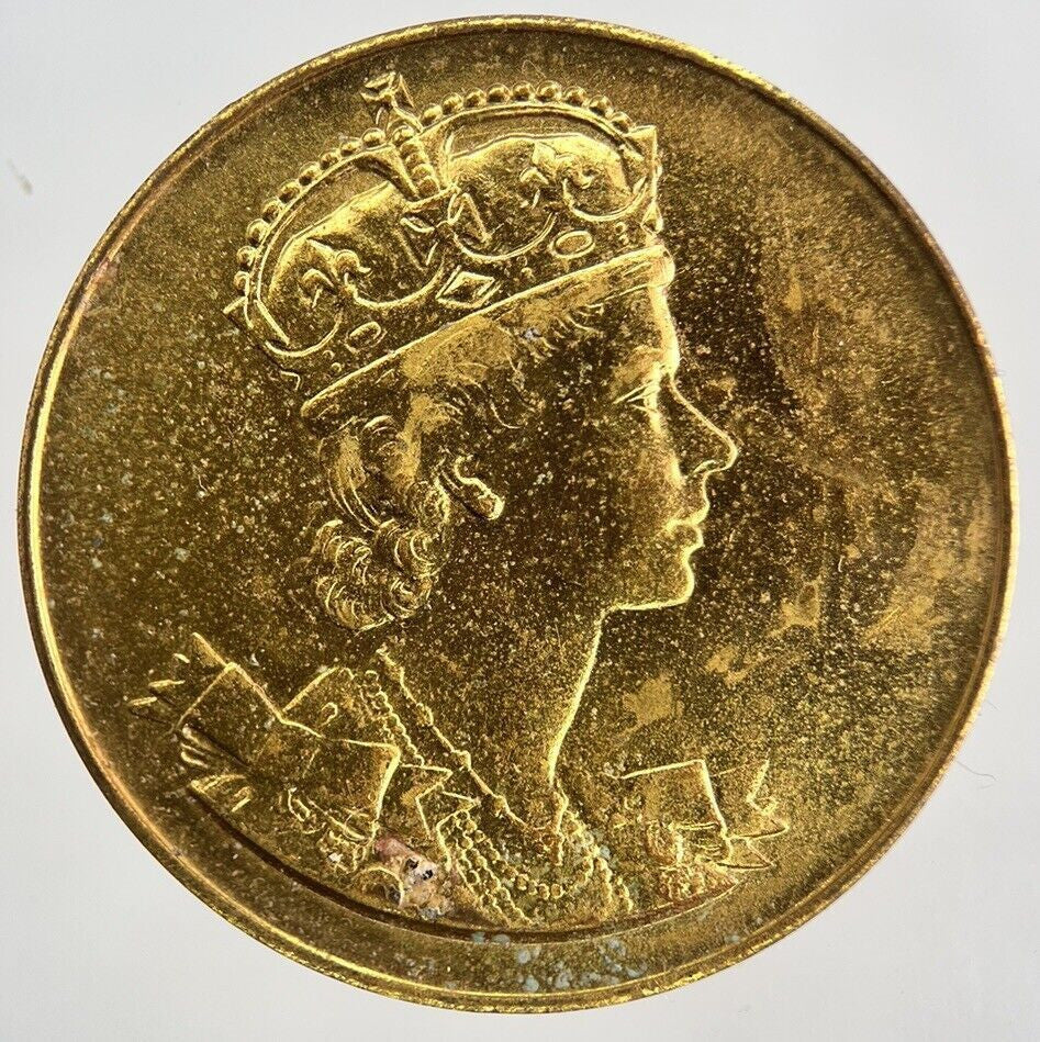 1953 Elizabeth II 2nd Coronation Medal Token Coin | Fine Collectable Grade