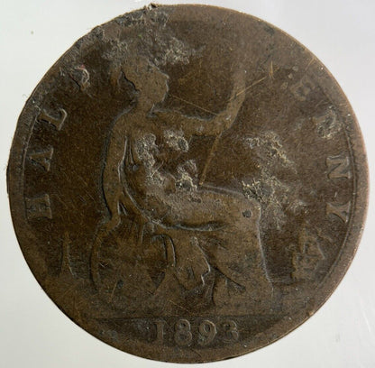 1893 Victoria Half - Penny Coin | Collectable Grade