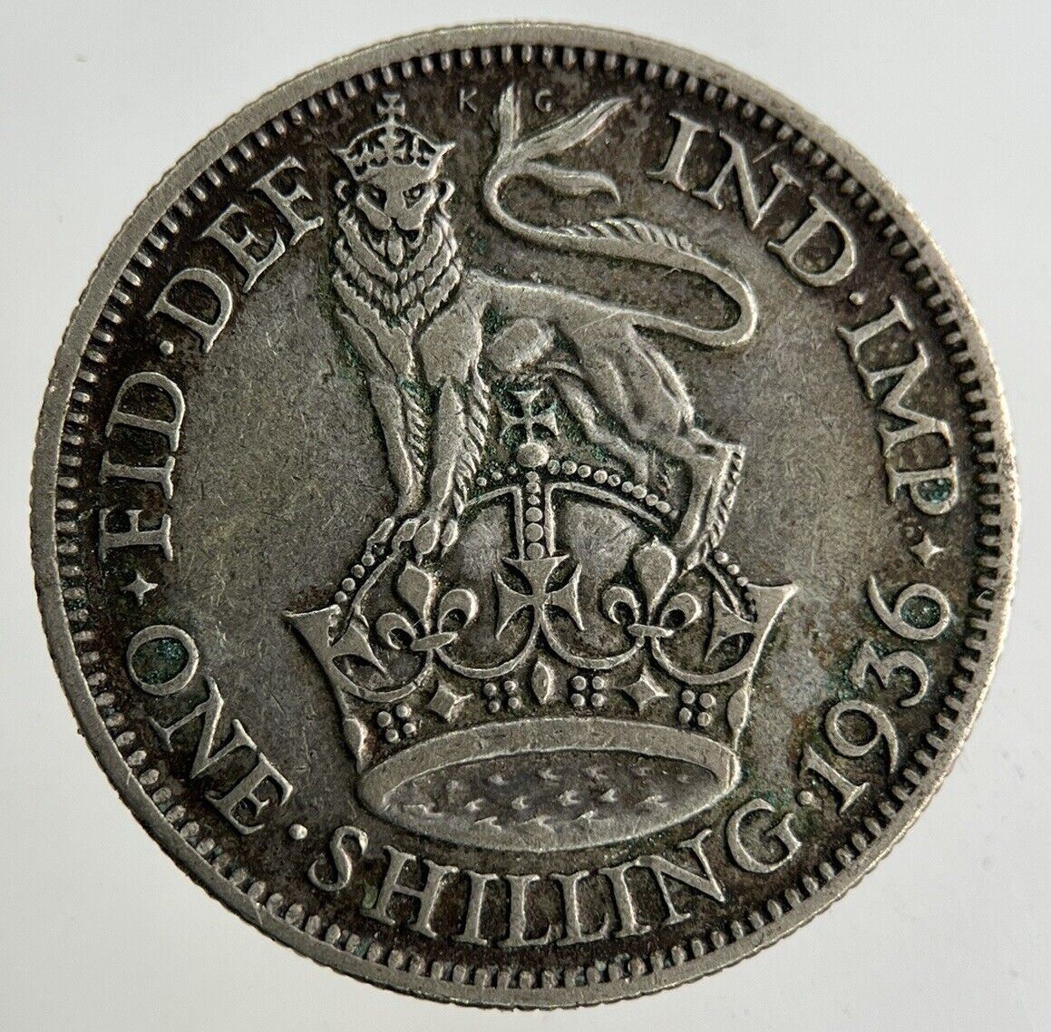 1936 George V Shilling Silver Coin | Fine Collectable Grade