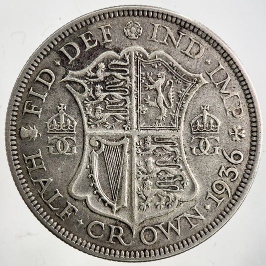 1936 George V Half-Crown Silver Coin | Fine Collectable Grade