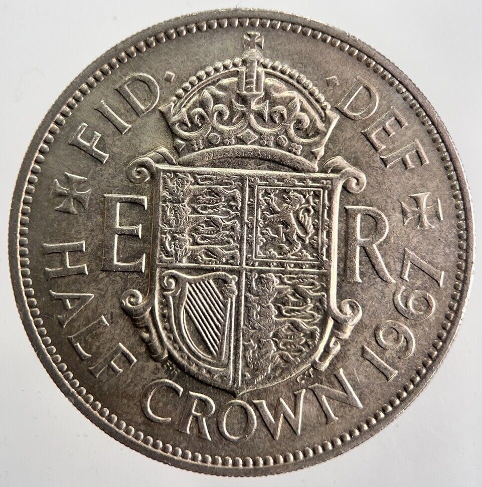 1967 Elizabeth II 2nd Half - Crown Coin | Very High Grade | a7140
