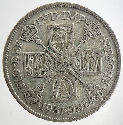 1931 George V Florin Silver Coin | Fine Collectable Grade
