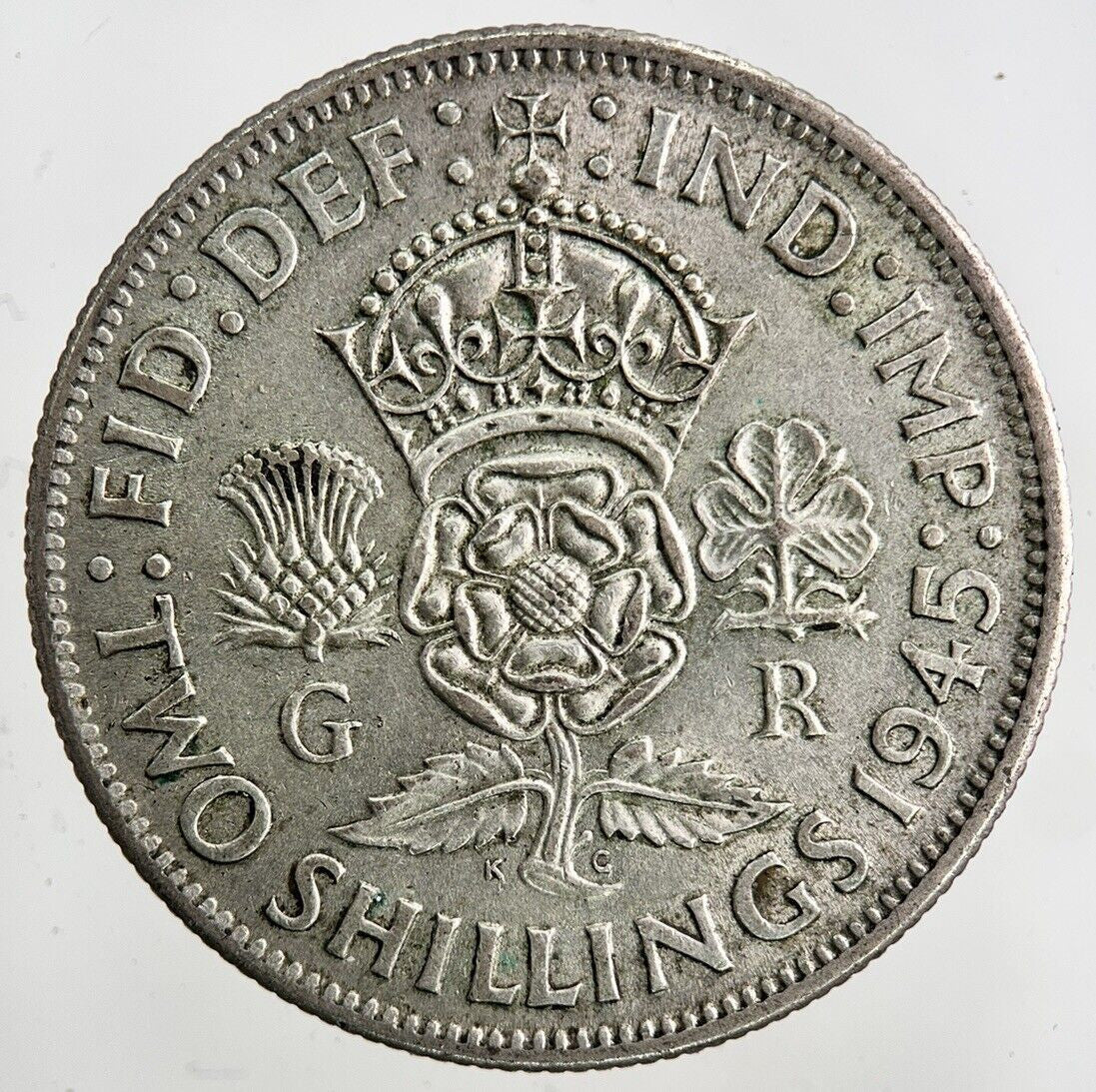 1945 George VI Florin Silver Coin | Fine Collectable Grade