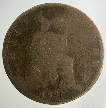 1891 Victoria Half - Penny Coin | Collectable Grade