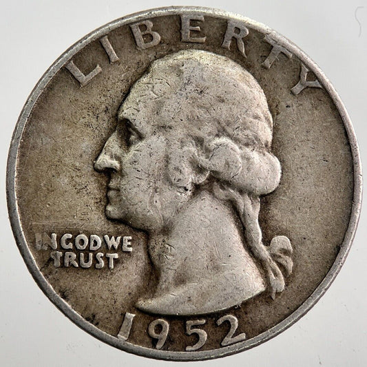 1952 - D US USA Quarter Dollar Silver Coin | Collectable Grade | a7946