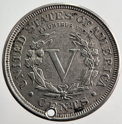 1900 US USA Nickel V 5 Cent Coin | Fine Collectable Grade