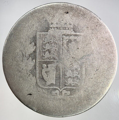 British Victoria Half - Crown Silver Coin | Fair Grade