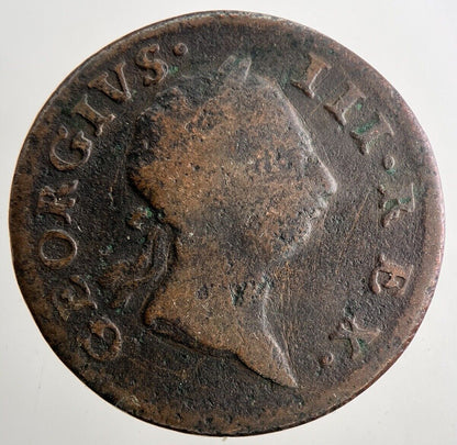 1769 George IV Irish Hibernia Half - Penny Coin | Fine Collectable Grade | a9489