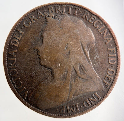 1896 Victoria One Penny Coin | Collectable Grade