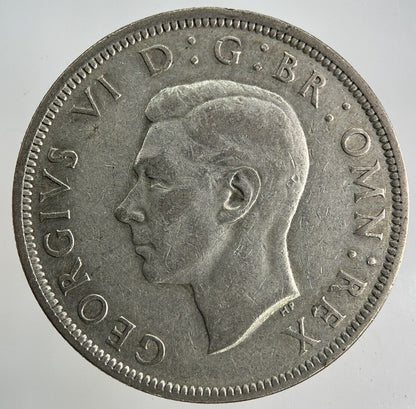 1942 George VI Half - Crown Silver Coin | Fine Collectable Grade