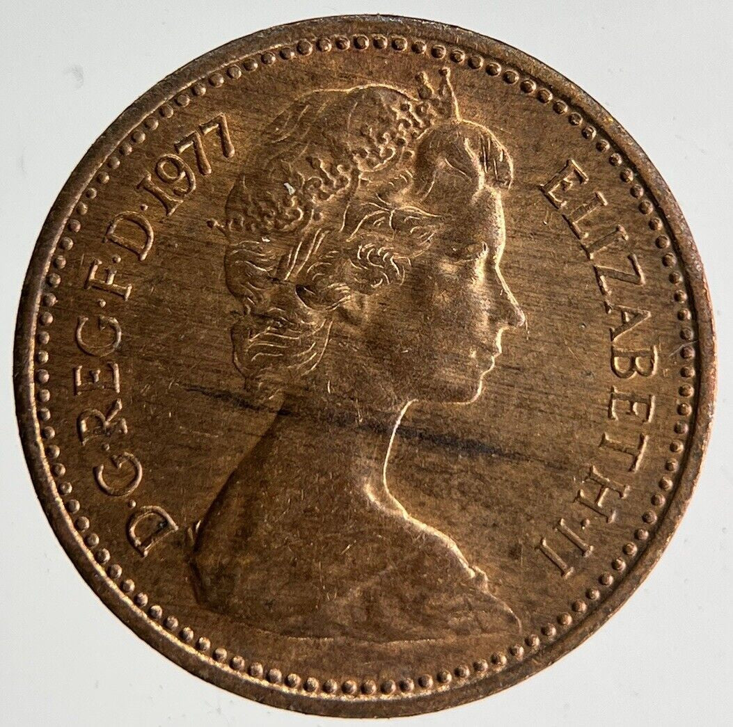 1977 Elizabeth II 2nd New Half - Penny Coin | Very Fine Grade