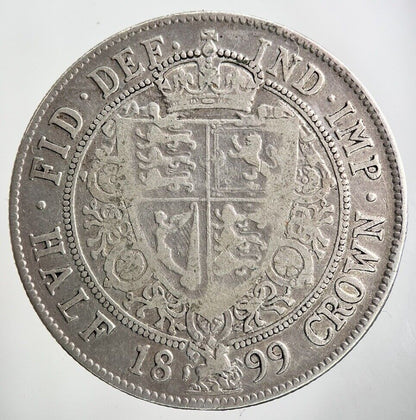 1899 Victoria Half - Crown Silver Coin | Collectable Grade