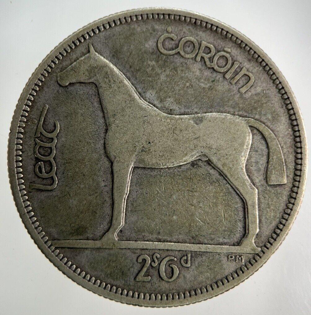 1934 Irish Half - Crown Silver Coin | Fine Collectable Grade