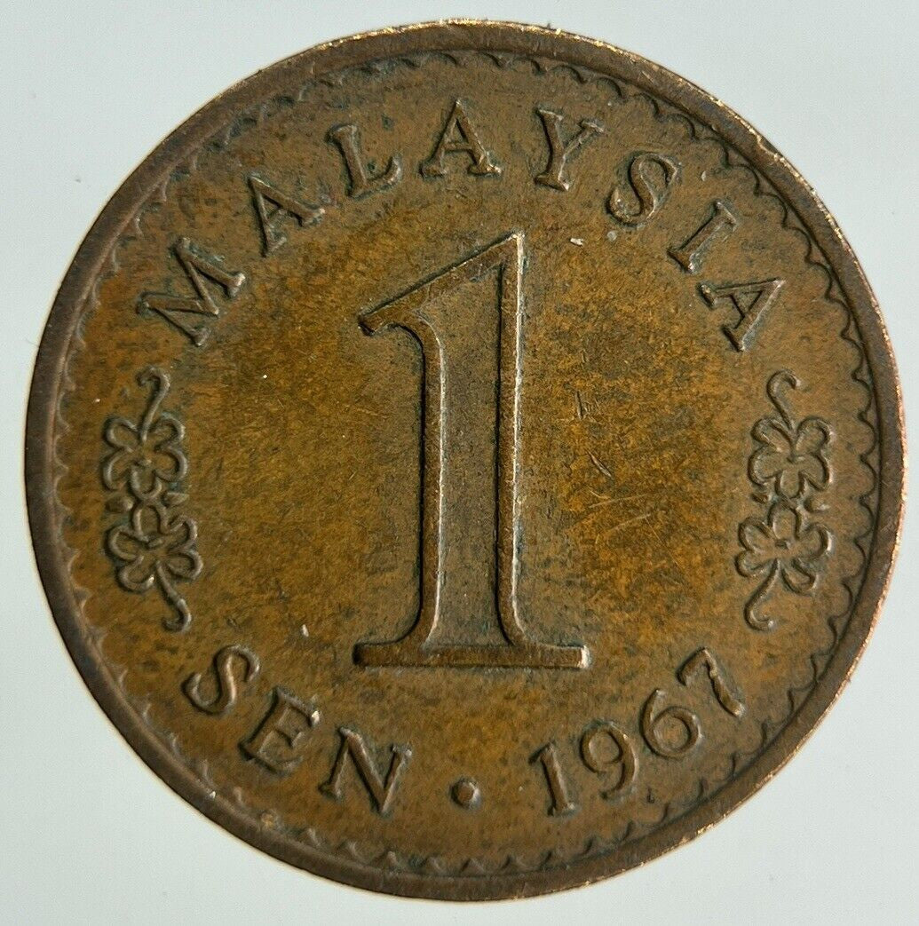 1967 Malaysia 1 Sen Coin | Fine Collectable Grade