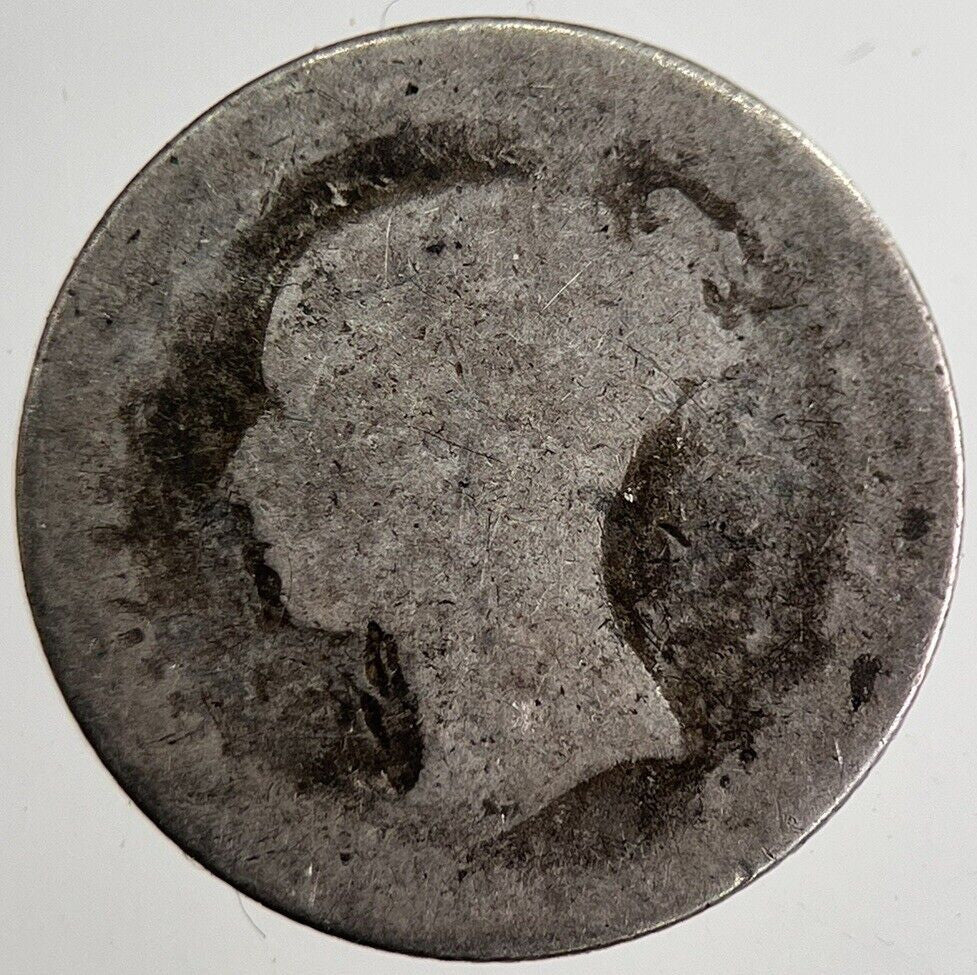 1840 Victoria Four - Pence Groat Silver Coin | Fair Grade | a8884