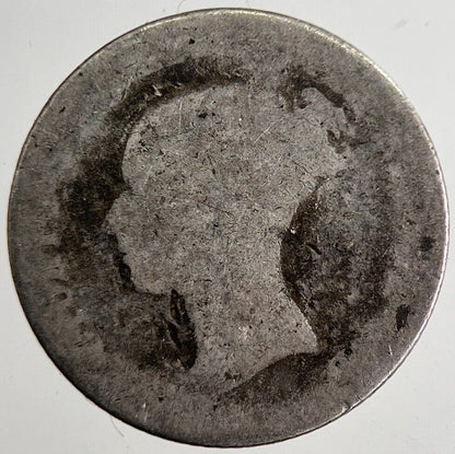 1840 Victoria Four - Pence Groat Silver Coin | Fair Grade | a8884