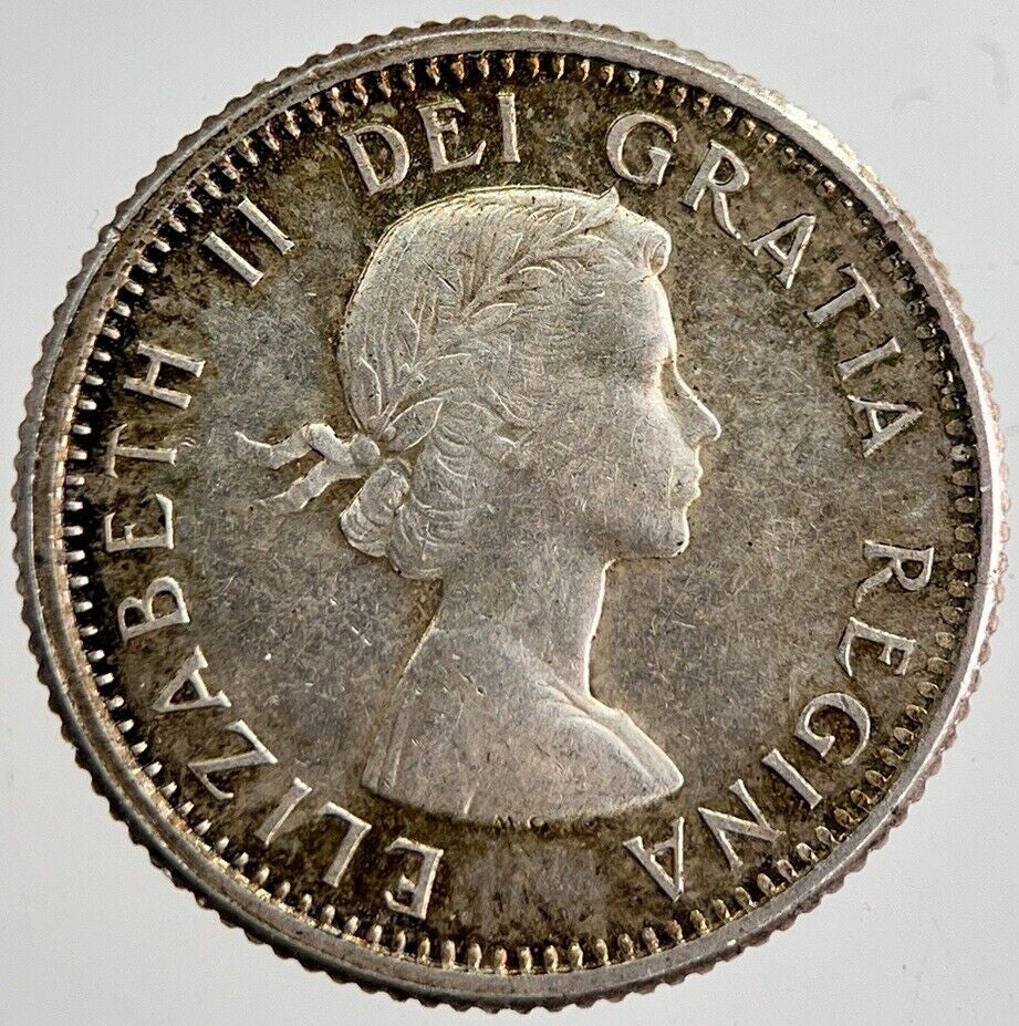 1963 Canada 10 Cents Silver Coin | Fine Collectable Grade | a8939