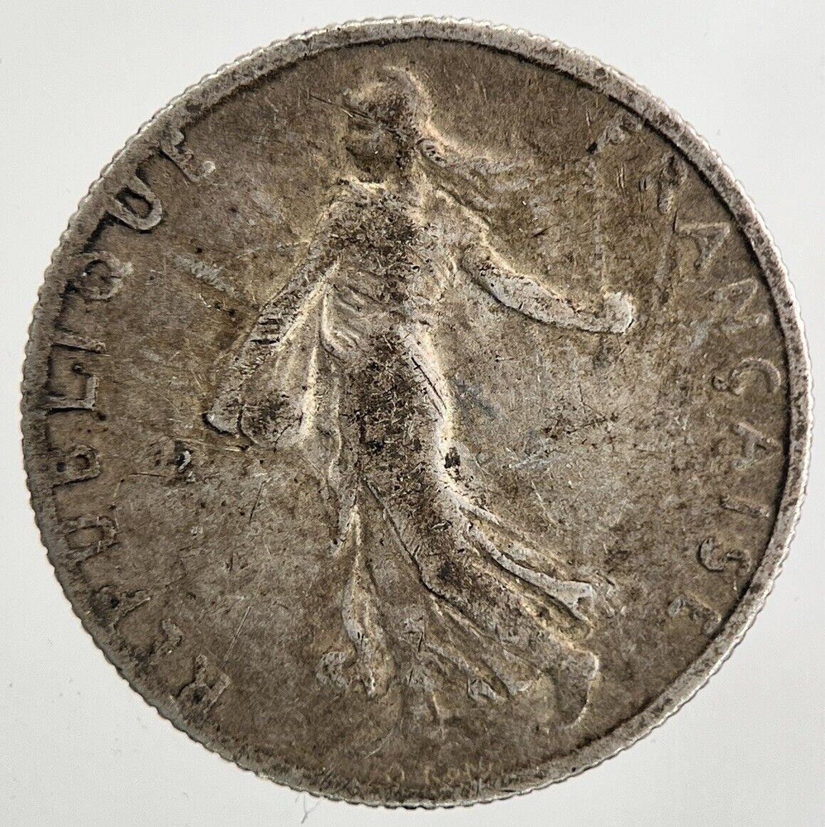 1917 France 50 Centimes Silver Coin | Fine Collectable Grade