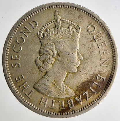 1960 Hong Kong 1 One Dollar Coin | Fine Collectable Grade