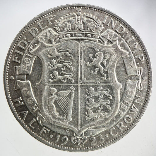 1923 George V Half - Crown Silver Coin | Fine Collectable Grade