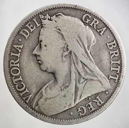 1896 Victoria Half - Crown Silver Coin | Collectable Grade