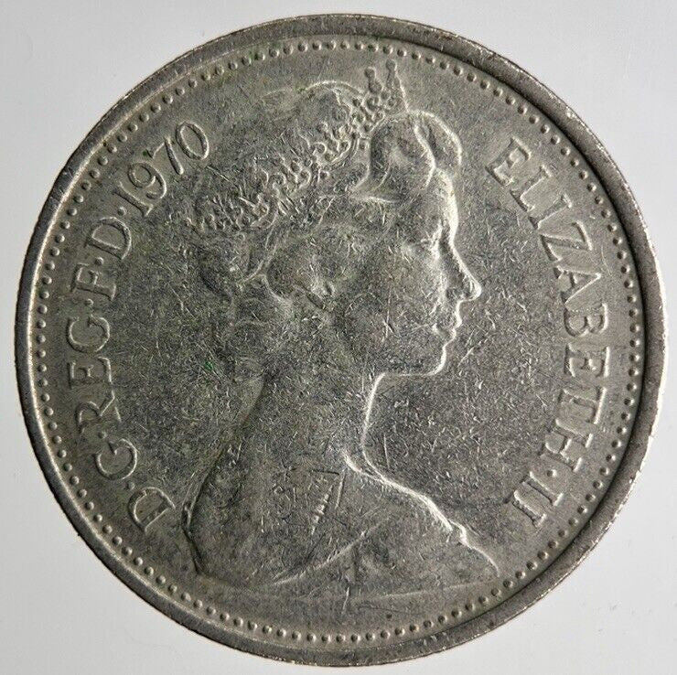 1970 Elizabeth II 5p Five 5 Pence Coin | Fine Collectable Grade