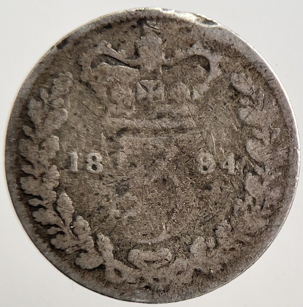 1884 Victoria Threepence Silver Coin | Fair Grade | a3816