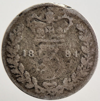 1884 Victoria Threepence Silver Coin | Fair Grade | a3816