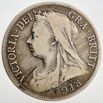 1896 Victoria Half - Crown | British Silver Coin | Collectable Grade | a785